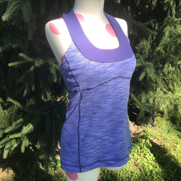 lululemon athletica Tops - Lululemon 🍋 Workout | Yoga Racer back Top EUC
